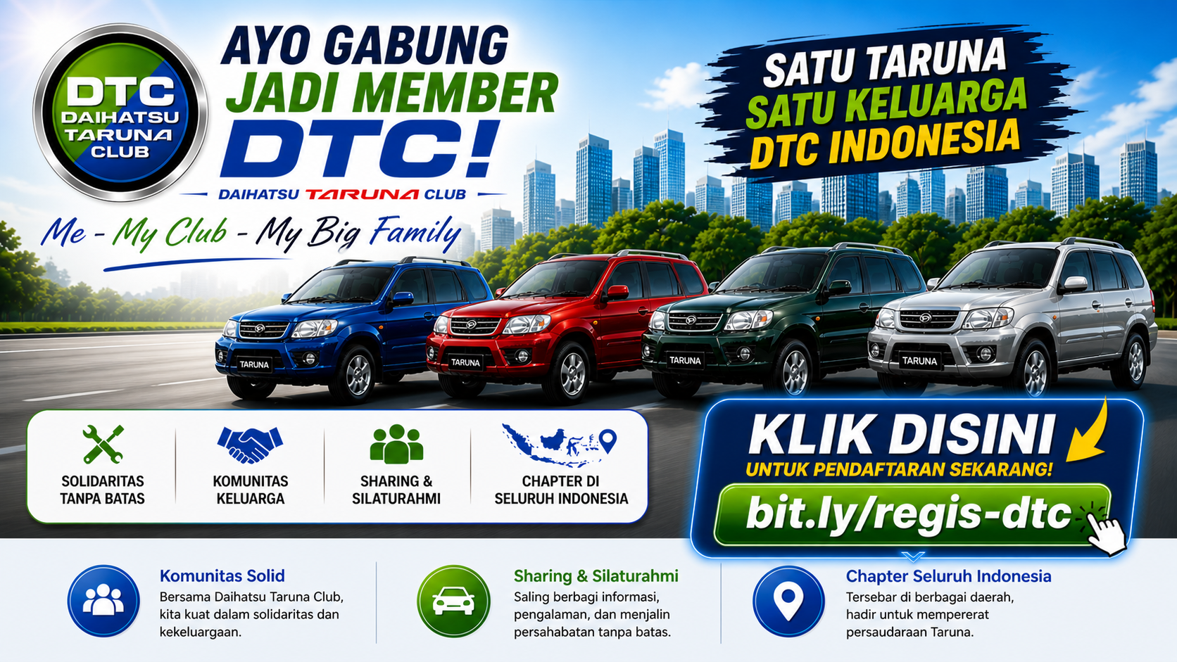 Ayo gabung menjadi member Daihatsu Taruna Club