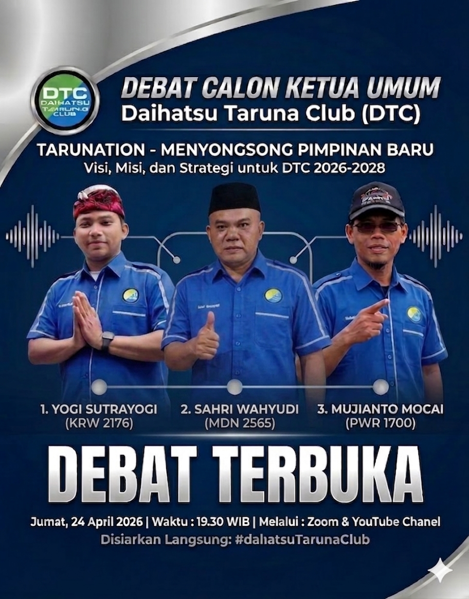 Ikuti Debat Calon Ketua Umum DTC